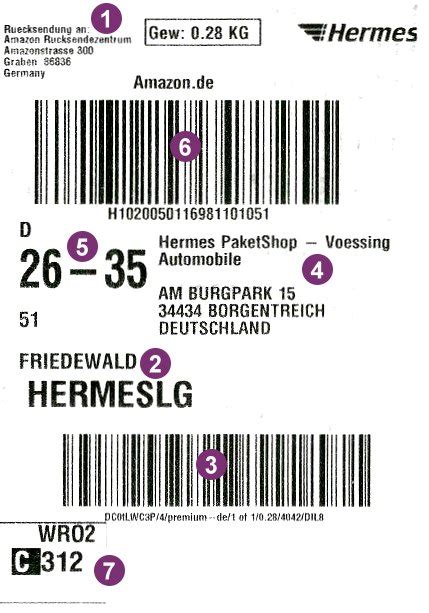 kann man paket label von hermes auch im shop ausfüllen